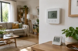 Thermostat mural affichant une température différente de celle ressentie dans une pièce