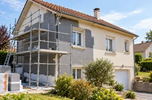 Maison individuelle avec travaux d’isolation thermique par l’extérieur